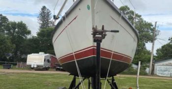 Bow on trailer June 2026